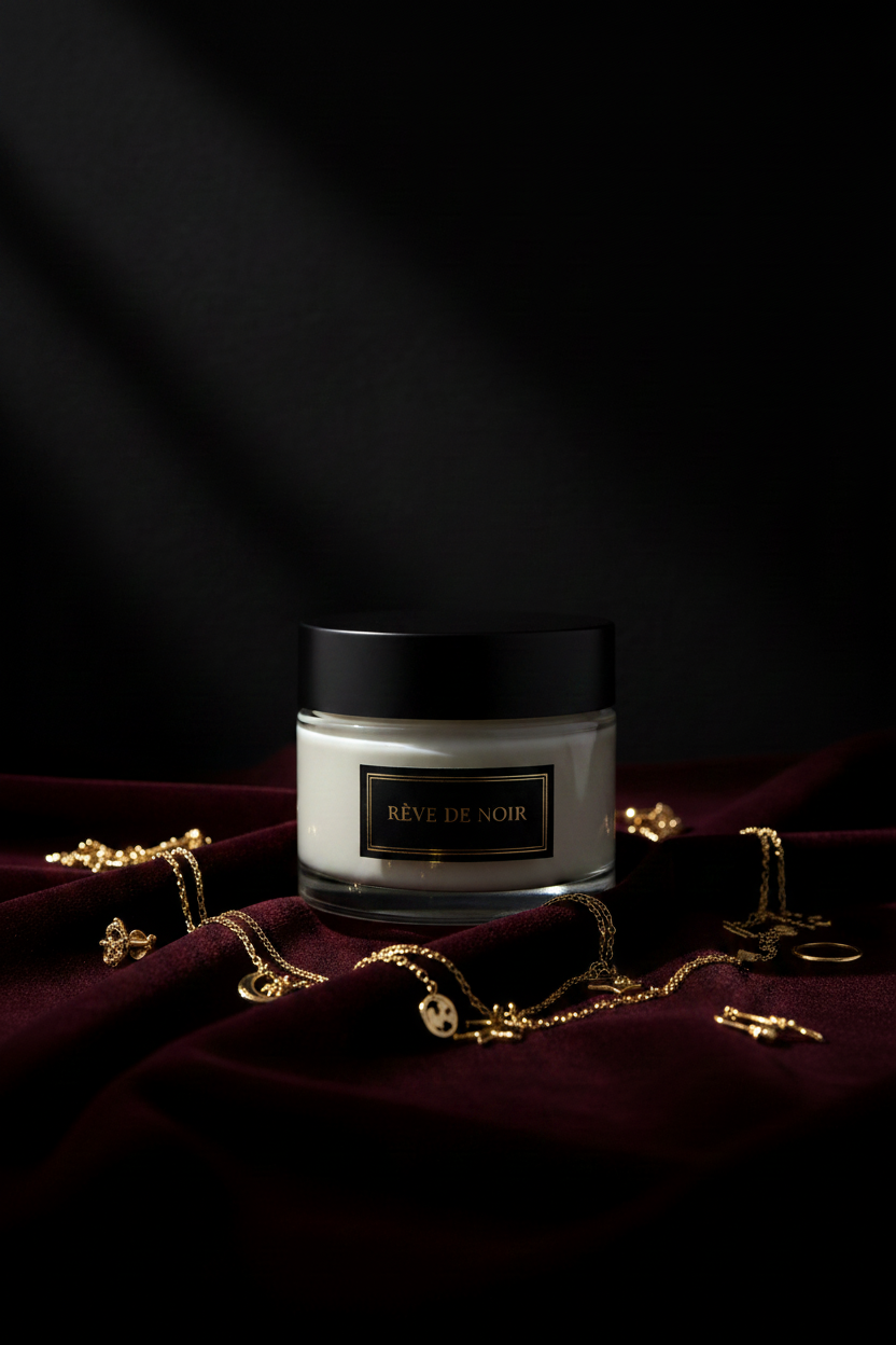 Reve De Noir Body Butter - Dark Velvet with Gold Trinkets